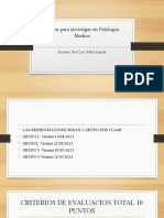 Temas para Investigar en Patología Medica: Docente: Prof. Lic. Pablo Aranda