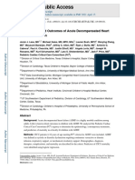 Epidemiology and Outcomes of Acute Decompensated Heart Failure in Critically Ill Children