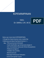 Kepemimpinan: Oleh Dr. SAKKA, S.IP., M.Si