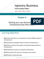 Contemporary Business: Starting Your Own Business: The Entrepreneurship Alternative