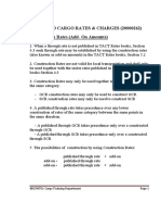 Advanced Cargo Rates & Charges (20000262) Construction Rates (Add-On Amounts)