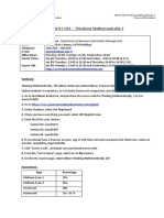 MATH 103 - Thinking Mathematically I: Gesen @bilkent - Edu.tr