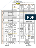 Lecture Schedule 2022-23 EVEN SEMESTER (B. Pharm & D. Pharm)