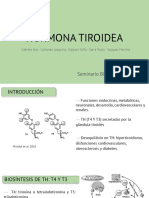 Hormona Tiroidea: Seminario Bioquímica II, 2022