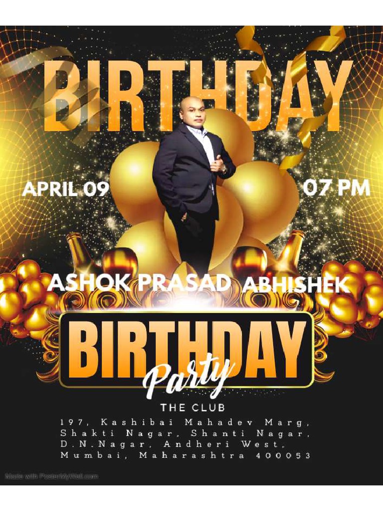 Birthday Party Celebration PDF