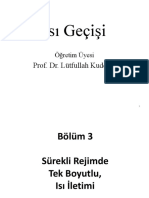 Bölüm 3 - Sürekli Rejimde Tek Boyutlu Isı İletimi