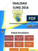 Sosialisasi E-FILING 2016: KPP Pratama Purwokerto