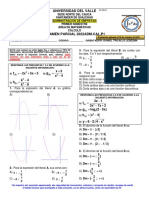 Examen Parcial Cálculo Administración XX de Octubre de 2022-2 Univalle