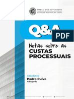 Notas Sobre Custas Processuais