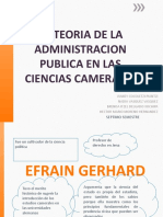 La Teoria de La Administracion Publica en Las Ciencias Camerales