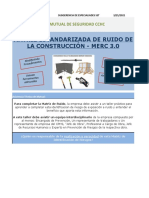 Matriz Estandarizada de Ruido de La Construcción - Merc 3.0: Mutual de Seguridad CCHC