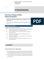 Alternative Investments: Overview of Types of Real Estate Investment