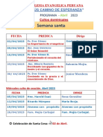 Programa - 2023: "Jesús Camino de Esperanza"