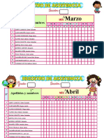 Registro de Asistencia Maestra Mildred