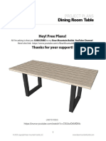 Hey! Free Plans!: Dining Room Table
