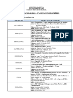 Lista de livros didáticos e paradidáticos do 3o ano do Ensino Médio do CMB