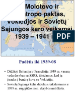 Molotovo Ir Ribentropo Paktas, Vokietijos Ir Sovietų Sąjungos Karo Veiksmai 1939 - 1941 M