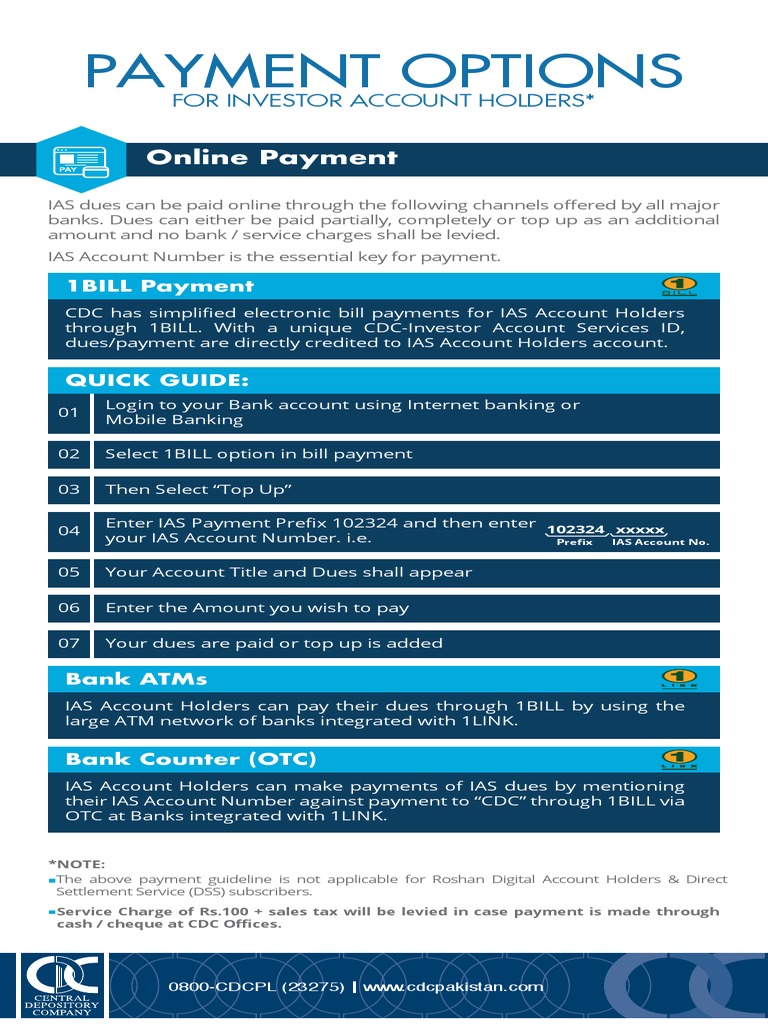 Guideline For Payment of CDC Dues PDF