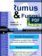 Rumus: Fungsi