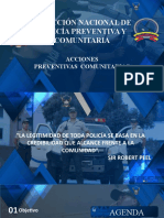 Dirección Nacional de Policía Preventiva Y Comunitaria: Acciones Preventivas Comunitarias