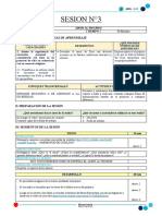 Sesion N°3: I. Propósitos Y Evidencias de Aprendizaje