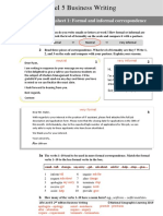 Level+5+Formal Informal Correspondence