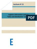 11 - Logistics Information Systems "Sales and Distribution" Module