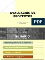 Evaluación de Proyectos: Arturo R. Saenz Arteaga, Eng, PHD