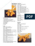 Triceratops Knitting Pattern