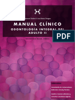 Manual Clínico: Odontología Integral Del Adulto Ii