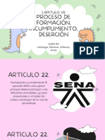 Proceso de Formación, Incumplimiento, Deserción: Capitulo Vii