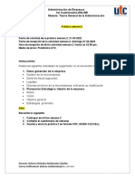 Administración de Empresas 1er Cuatrimestre-ONLINE Modulo: Teoría General de La Administración