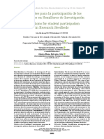 Limitantes para La Participación de Los Estudiantes en Semilleros de Investigación - ART