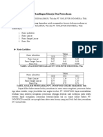 Perbandingan Kinerja Dua Perusahaan