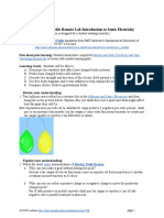 Electric Field Introduction Remote Lab