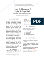 Informe #1-Reglas de Seguridad. Montes - Villa