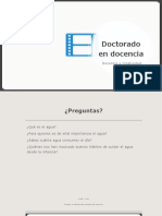 Creatividad y Docencia Cuidado Del Agua