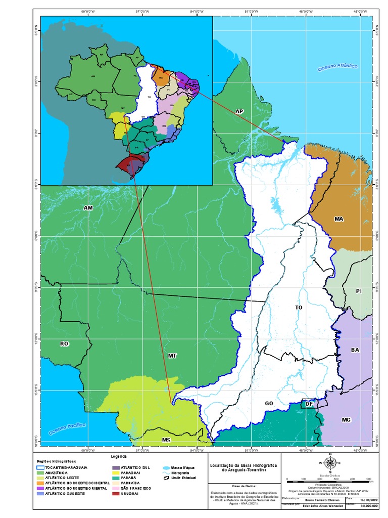 Localização Bacia Hidrografica Araguaia-Tocantins | PDF