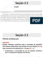 Seção 2.2 - Cálculo Numérico