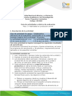 Guía de Actividades y Rúbrica de Evaluación - Unidad 2 - Paso 3 - Habilidades en Producción Animal