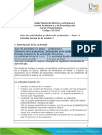 Guía de Actividades y Rúbrica de Evaluación - Unidad 2 - Paso 3 - Estudio de Los Contenidos de La Unidad 2
