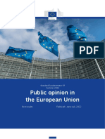 Public Opinion in The European Union: First Results Fieldwork: June-July 2022