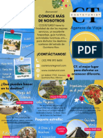 Folleto Turismo Mexico Agencia de Viajes Moderno Azul Amarillo