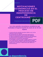 Motivaciones económicas en la independencia de Centroamérica
