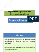 Regímenes Especiales Del Derecho de Propiedad - Propiedad Horizontal