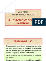 Derechos de Uso y Habitación