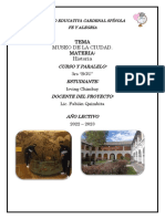 Informe Museo de La Ciudad