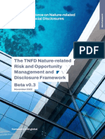 TNFD Management and Disclosure Framework v0-3 B