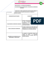 Desarrollo de Actividades de Promoción de Los Derechos Humanos