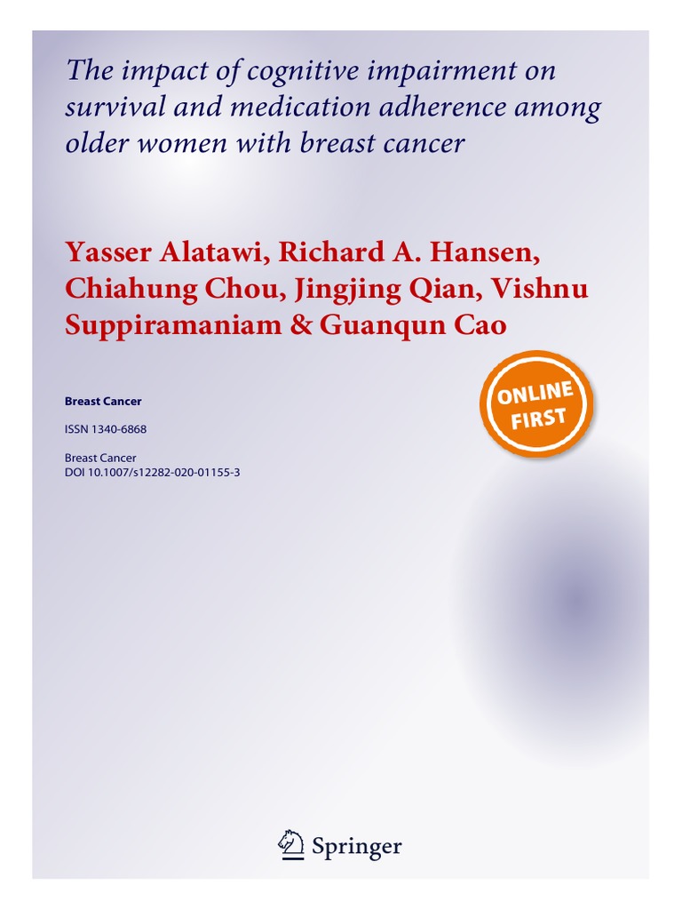 Breast cancer journal pdf cancer comorbidity